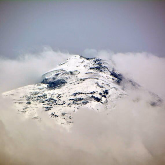 Climbing Cotopaxi Volcano in Ecuador - the neck of the moon.