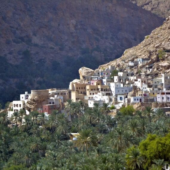 Hiking Wadi Tiwi waterfall via secret Miban village.