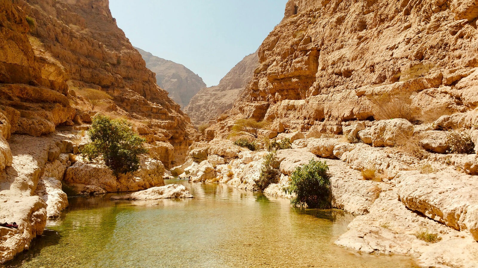 10 most incredible places to visit in Oman - Hiking Wadi Shab the secret cave in Oman.