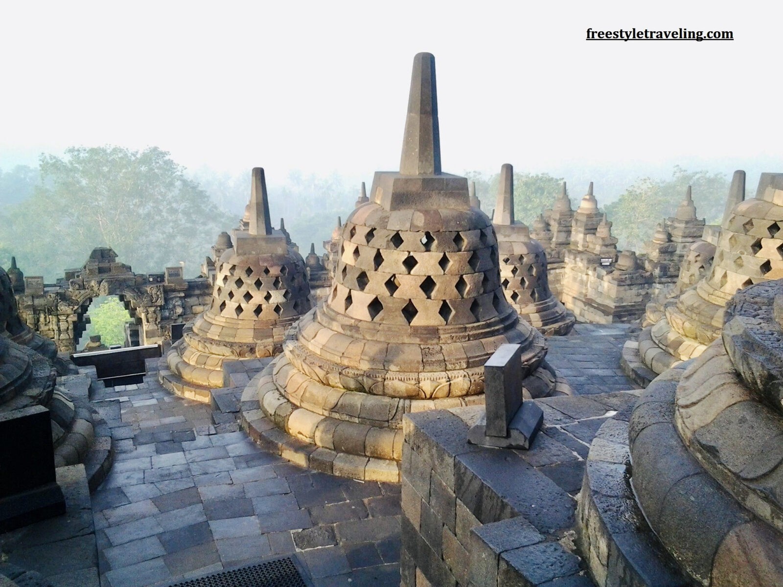 Borobudur temple at dawn