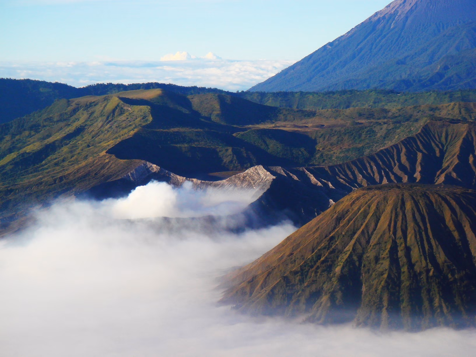 Mount Penanjakan sunrise hike in East Java, Indonesia.