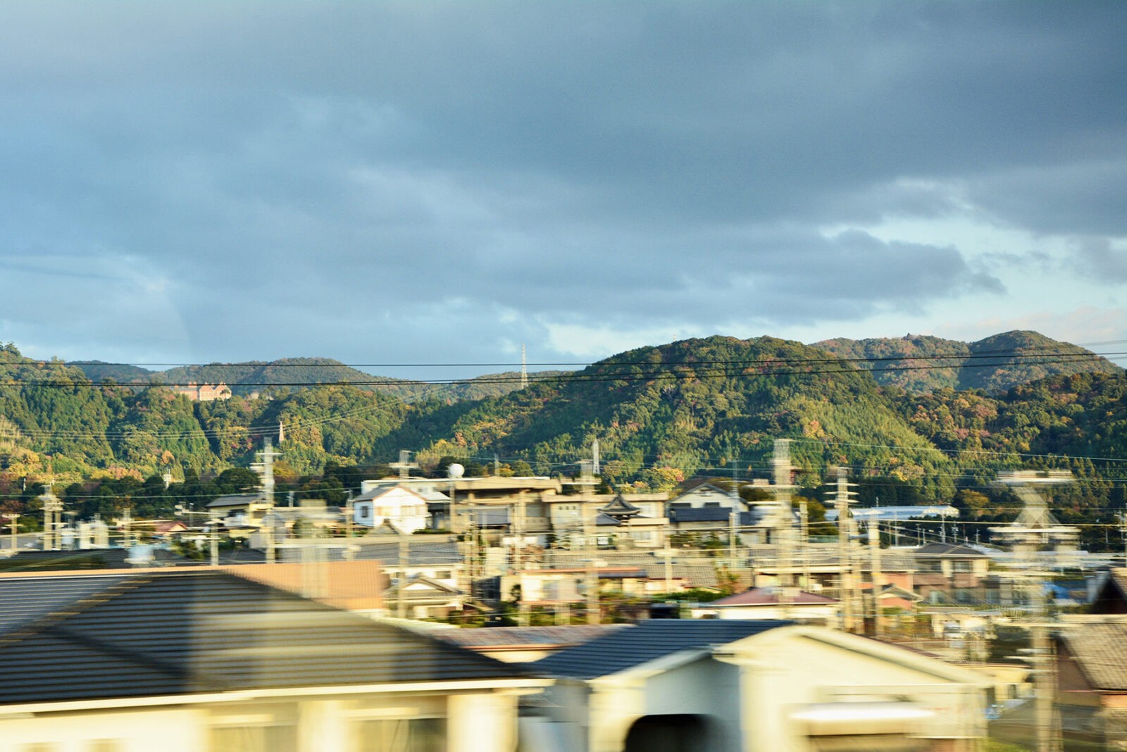 View from train to Tokyo