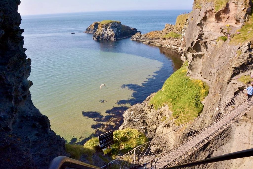 View on a Carrick-a-Rede Rope Bridge