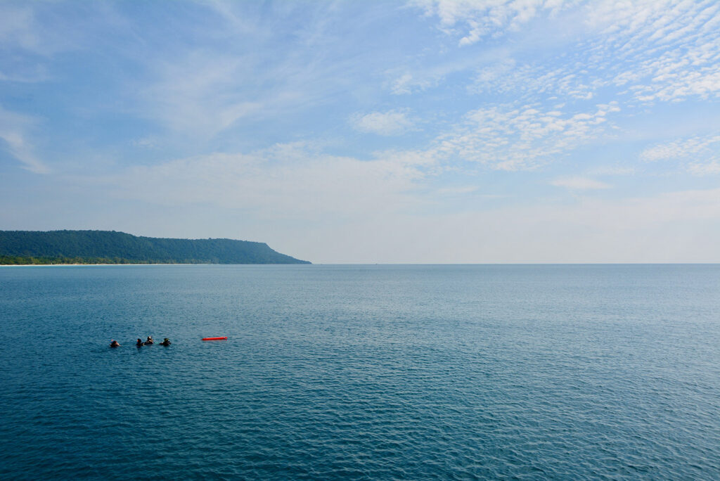 turquoise water in Koh Rong