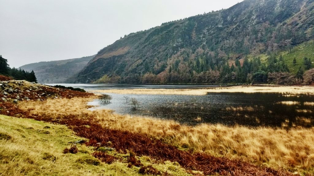 View na Wicklow Mountains from Glendalough loop