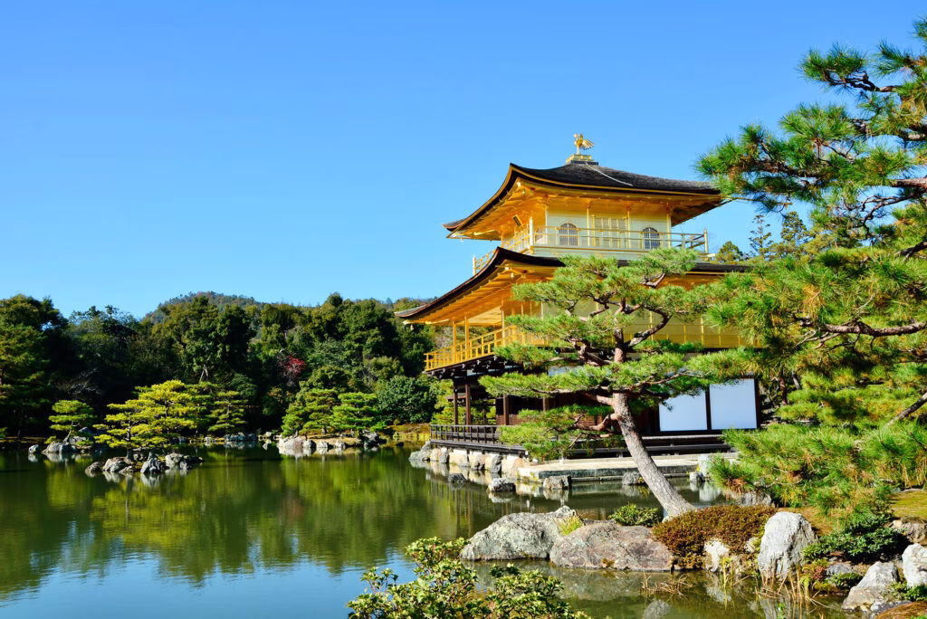 Golden Palace next to lake