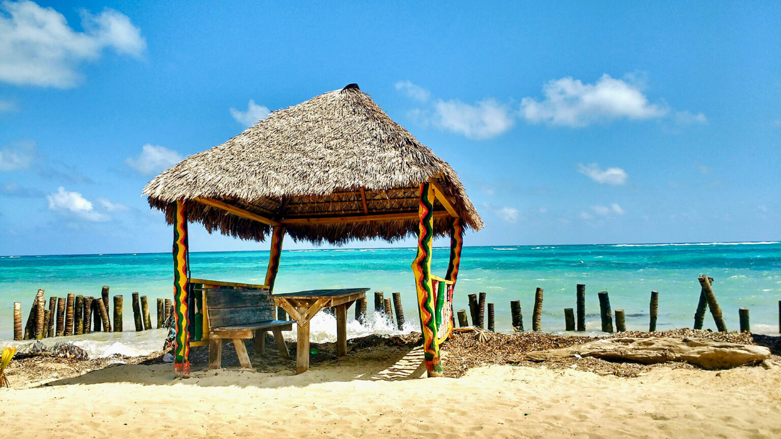 Little hut on a beach