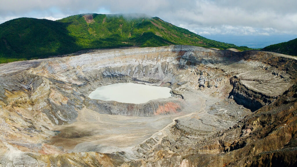 How to get to Poas Volcano in Costa Rica - magnificent crater lake.