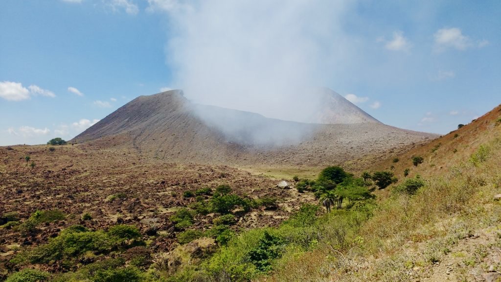 Hiking Telica Volcano - View on a Telica Volcano