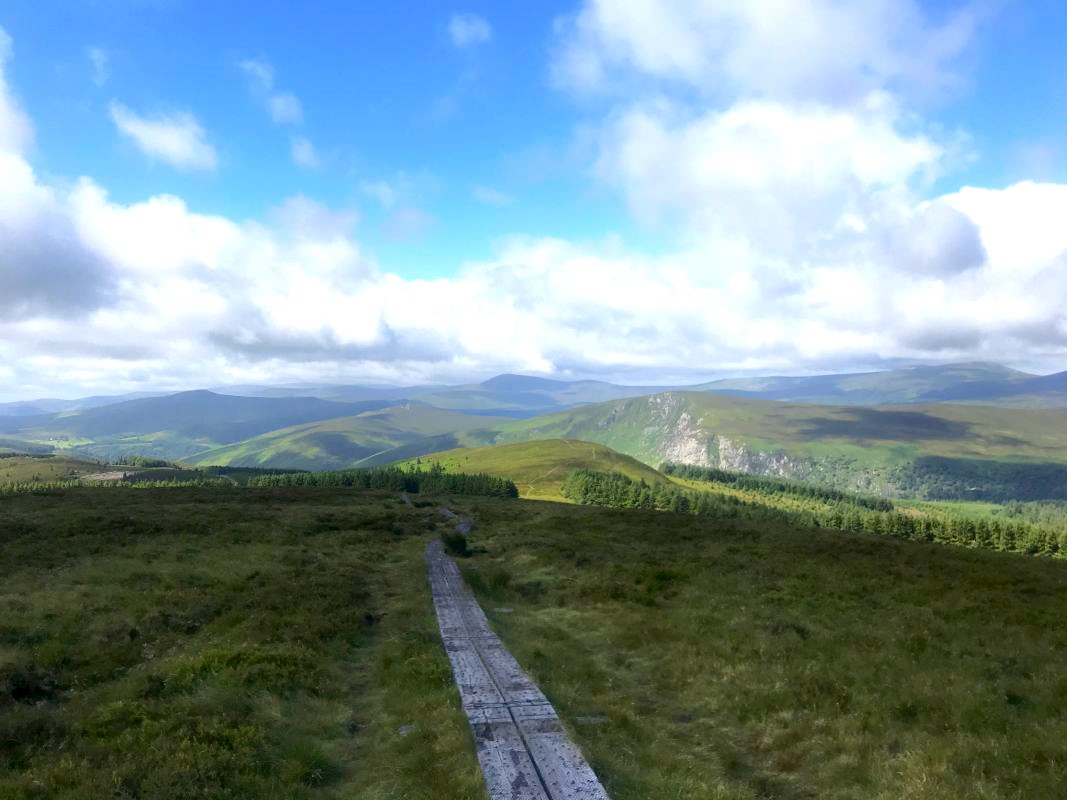Hiking Djouce from Lough Tay (the Guinness Lake)–magnificent trail in Wicklow Mountain.