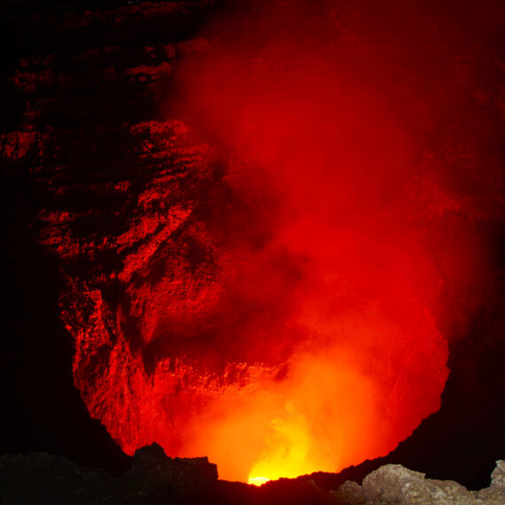 Lava inside Masaya Volcano