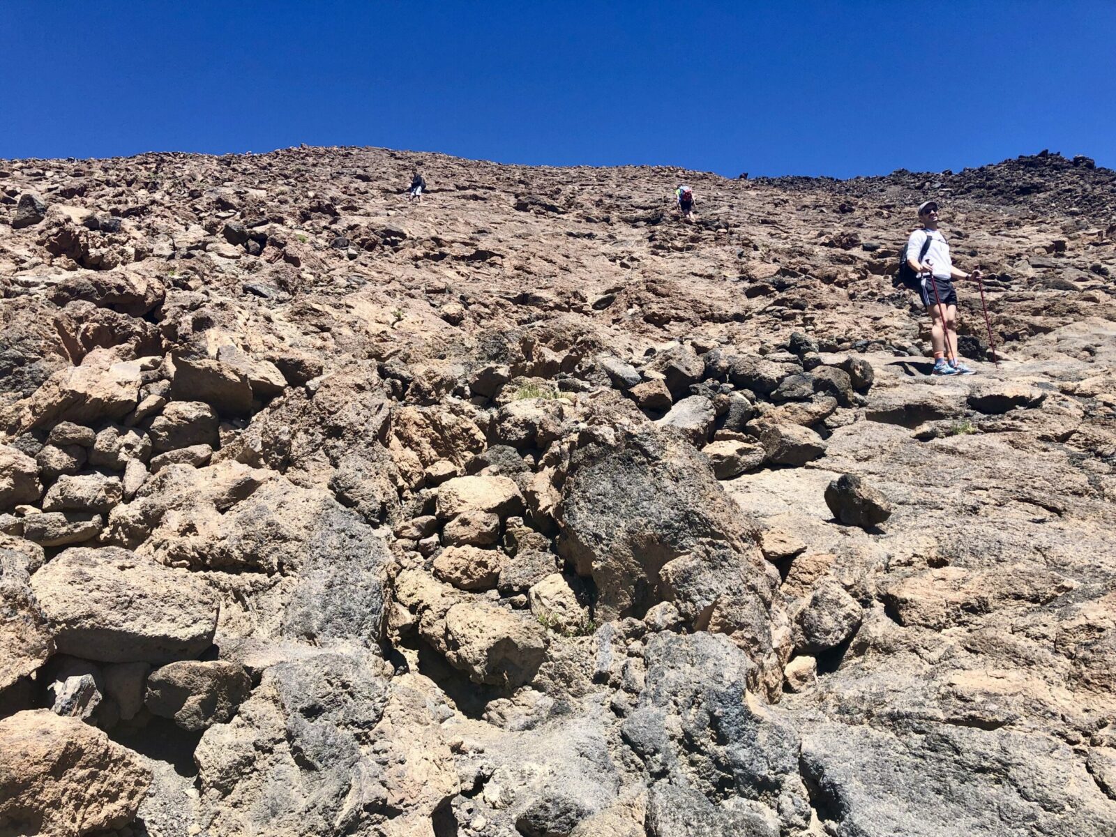 Rocky trail on Teide