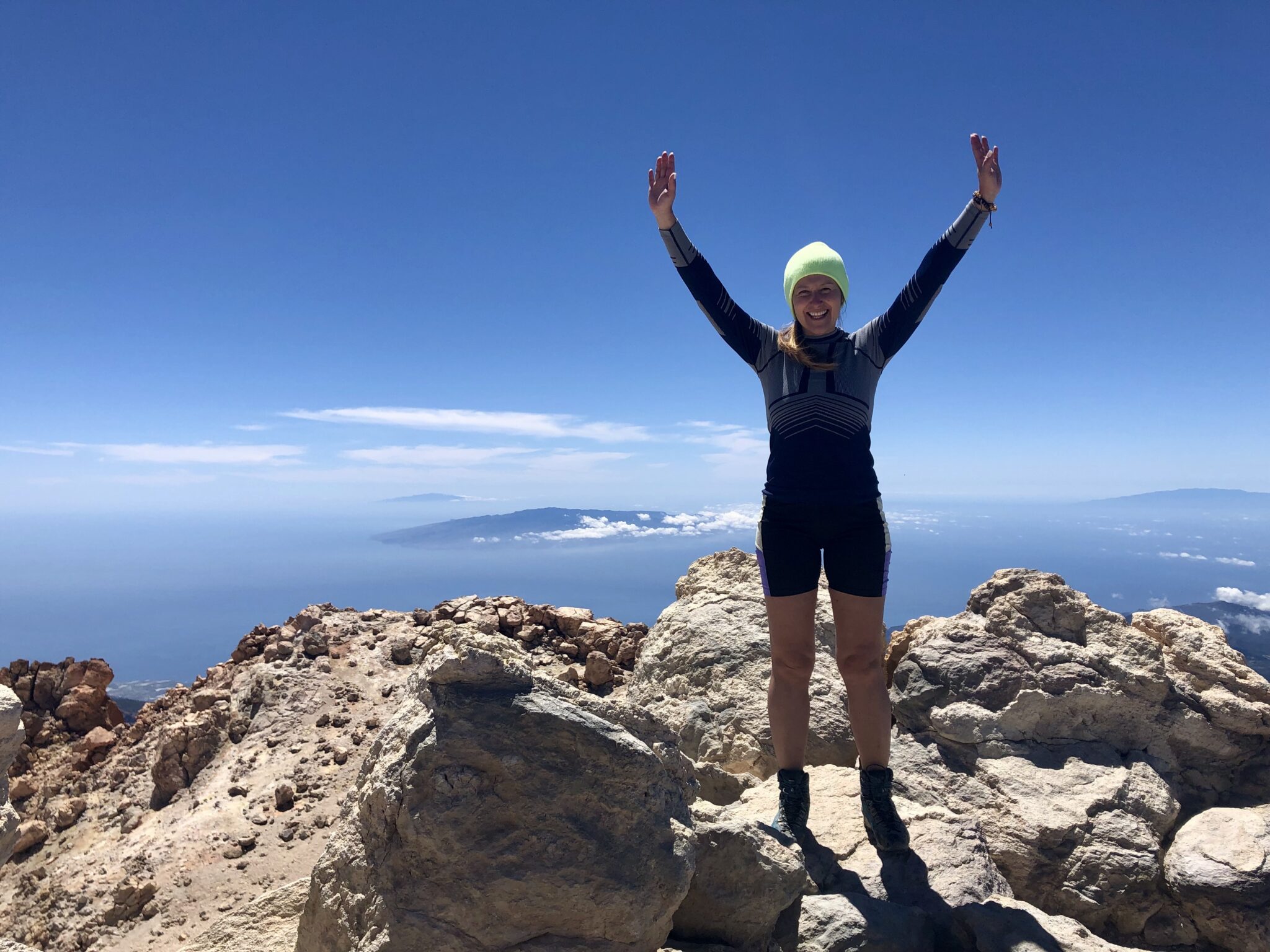 Me, finally reachng the top of Teide