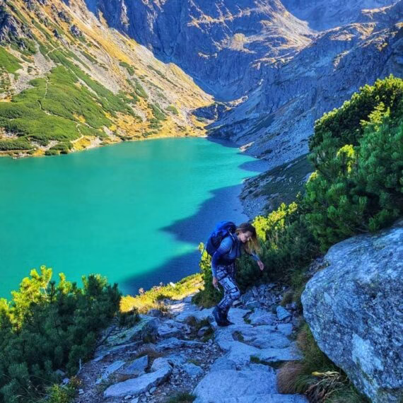 Koscielec Peak - hiking in the Tatra Mountains.