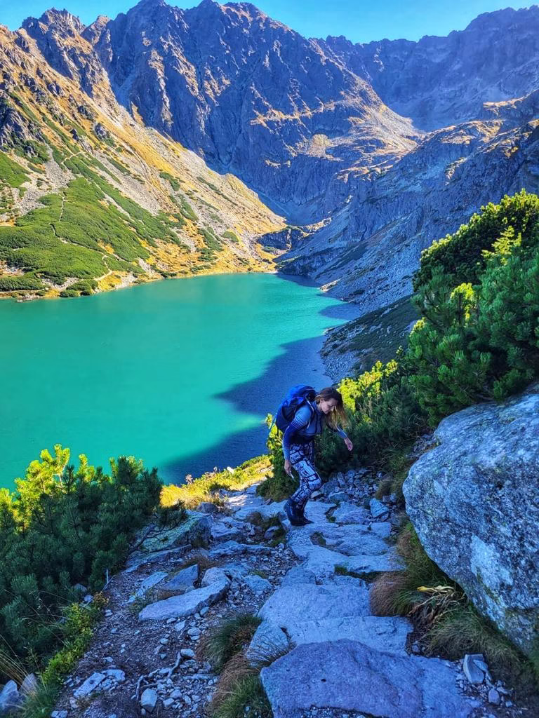 Koscielec Peak - hiking in the Tatra Mountains.