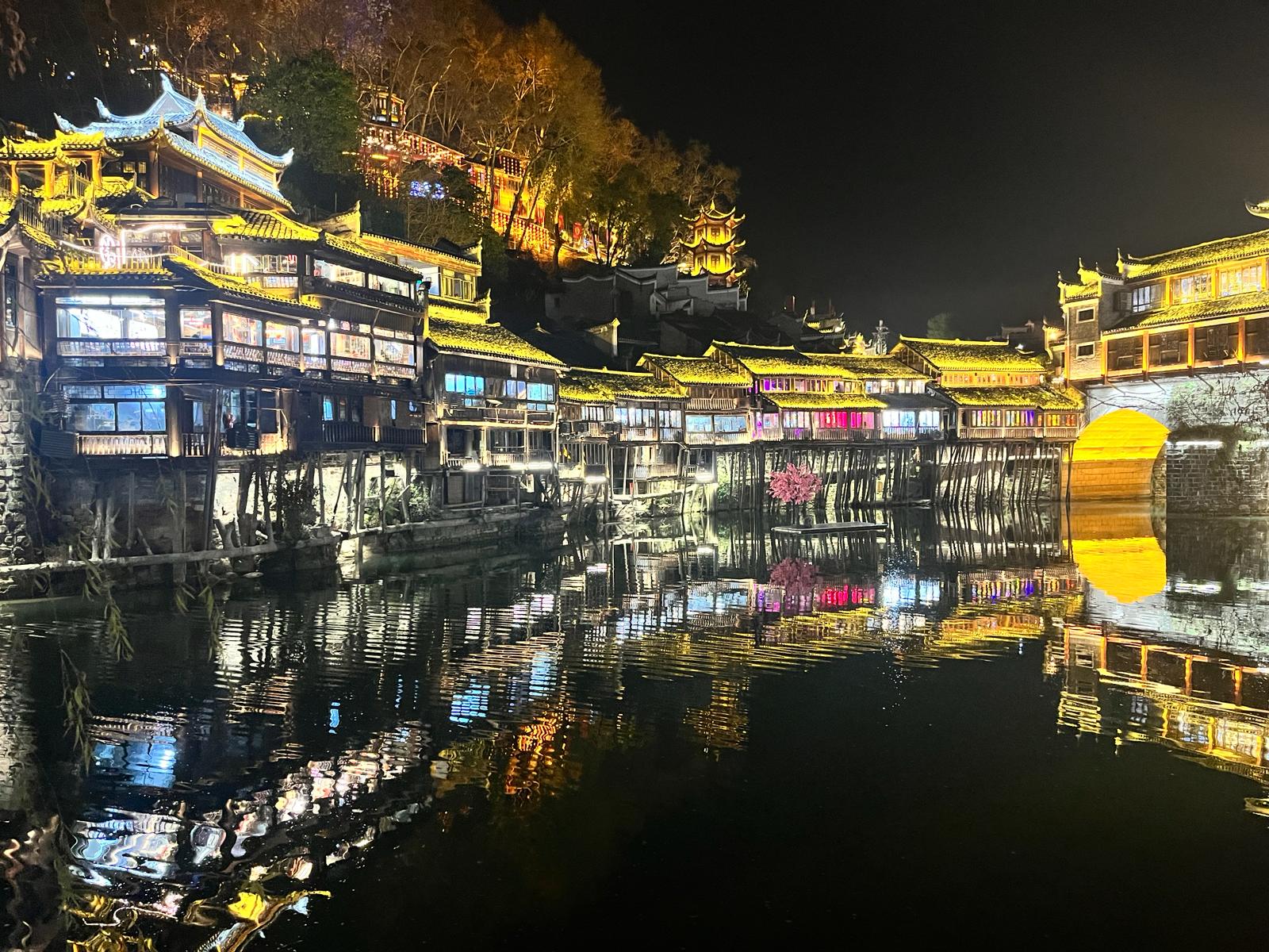 Magic things to see in Phoenix Ancient Town in Fenghuang County in China.