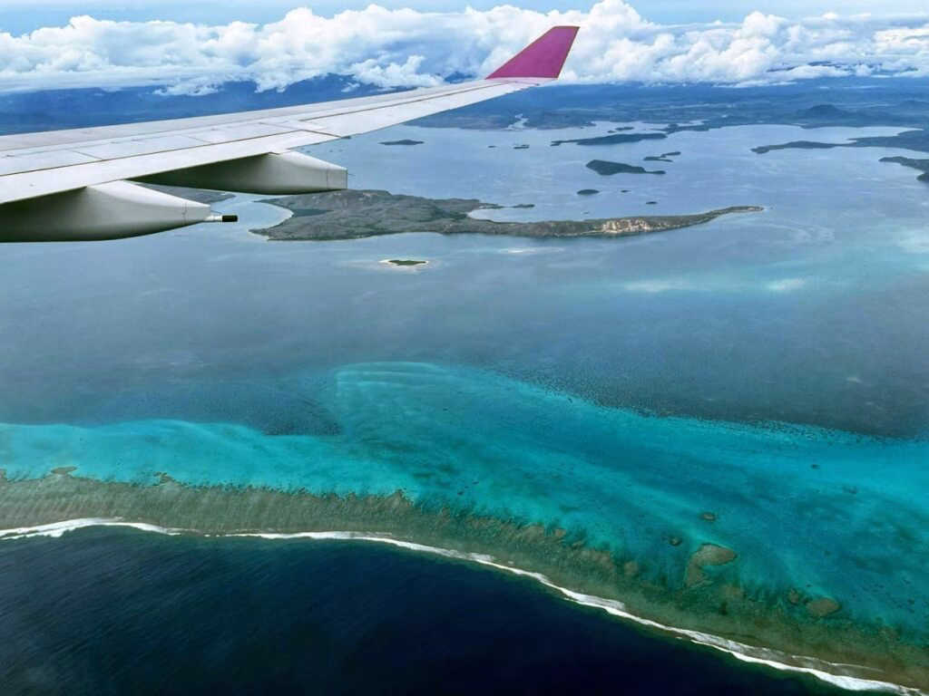 Fantastic snorkeling in New Caledonia Barrier Reef.