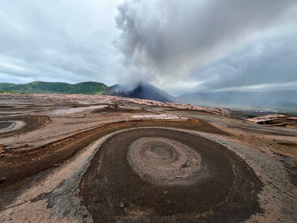 Hiking Mount Yasur Volcano in Vanuatu – the most accessible active crater in the world.