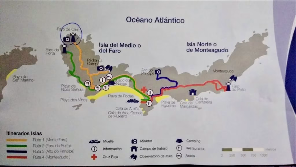 How to get to Cies Islands? Hiking trails in Cies Islands