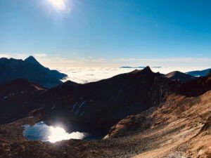 Climbing Zawrot in tatra Mountains.