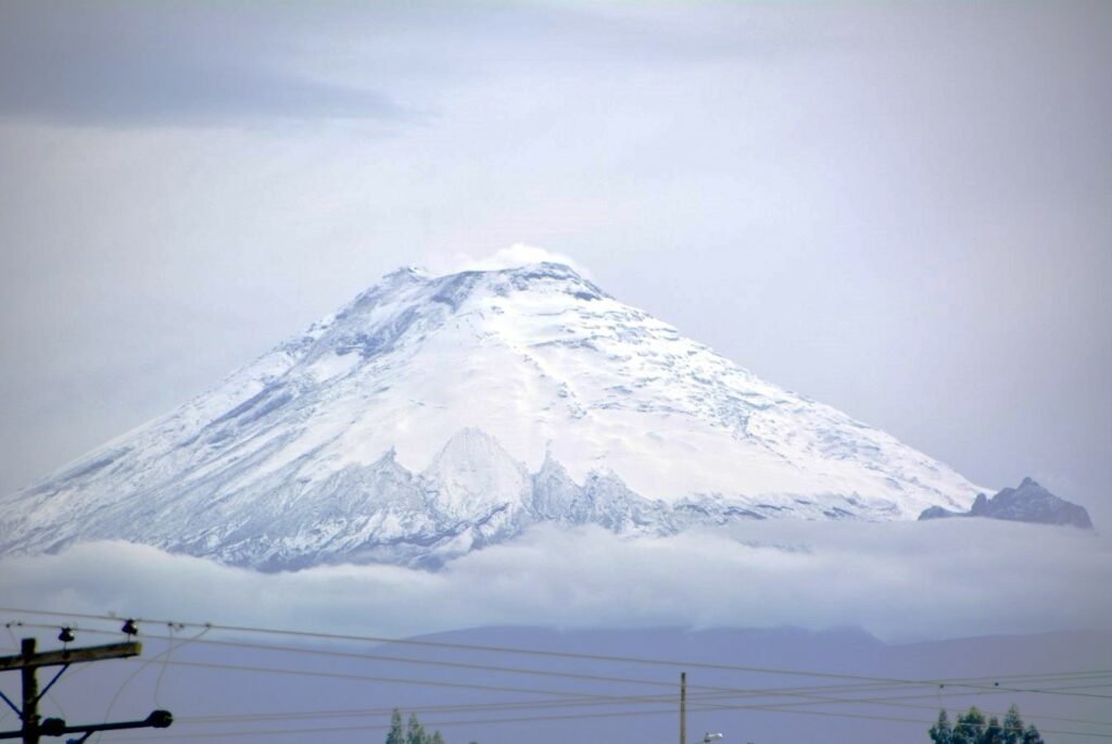 Climbing Cotopaxi Volcano in Ecuador - the neck of the moon.
