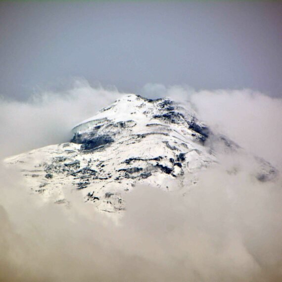 Climbing Cotopaxi Volcano in Ecuador - the neck of the moon.