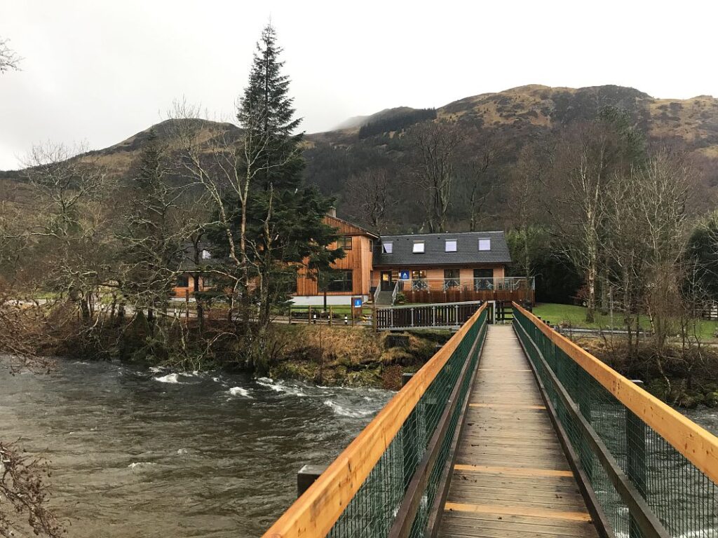 Starting point for climbing Ben Nevis