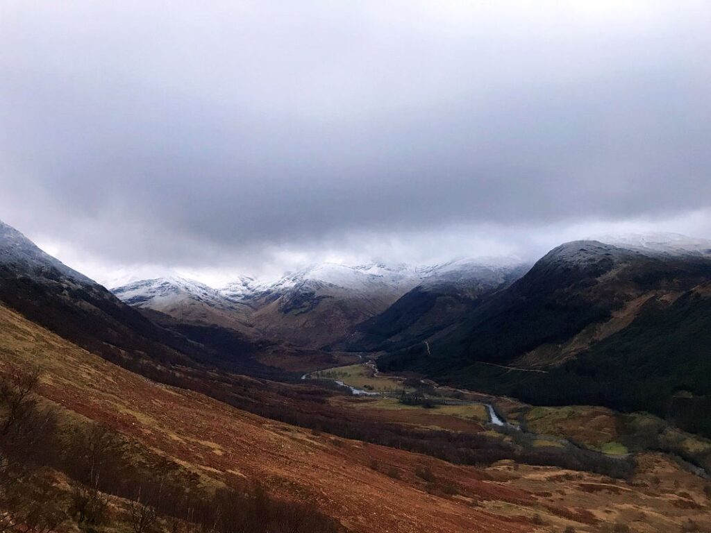 Climbing Ben Nevis in winter.
