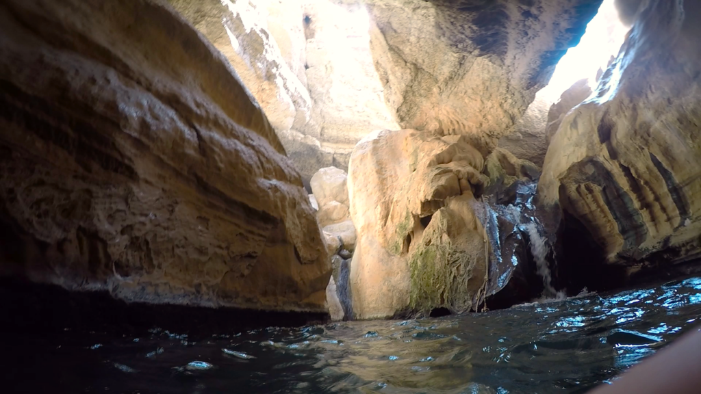 Hiking Wadi Shab Secret Cave without a tour guide.