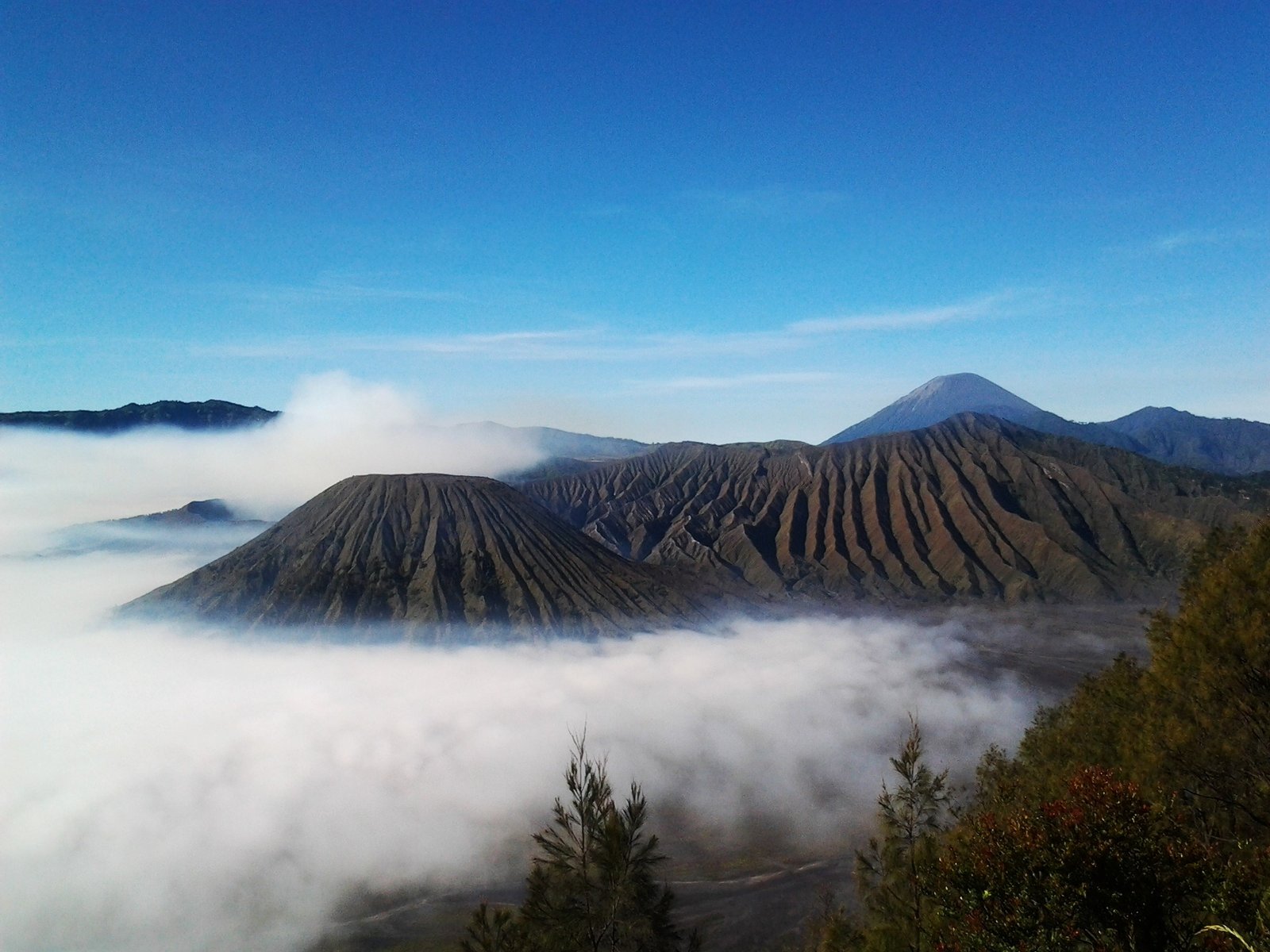 Magnificent Mount Penanjakan sunrise hike in East Java, Indonesia.