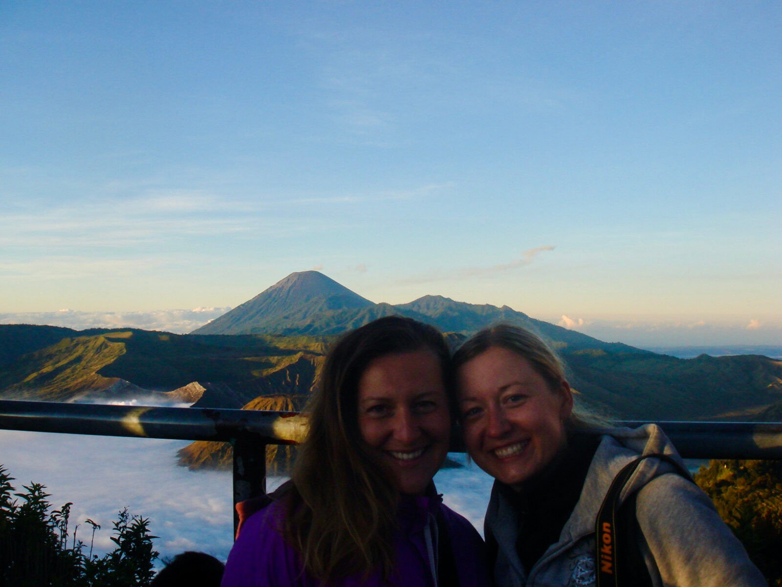 Me and my friend at the top of Penanjakan