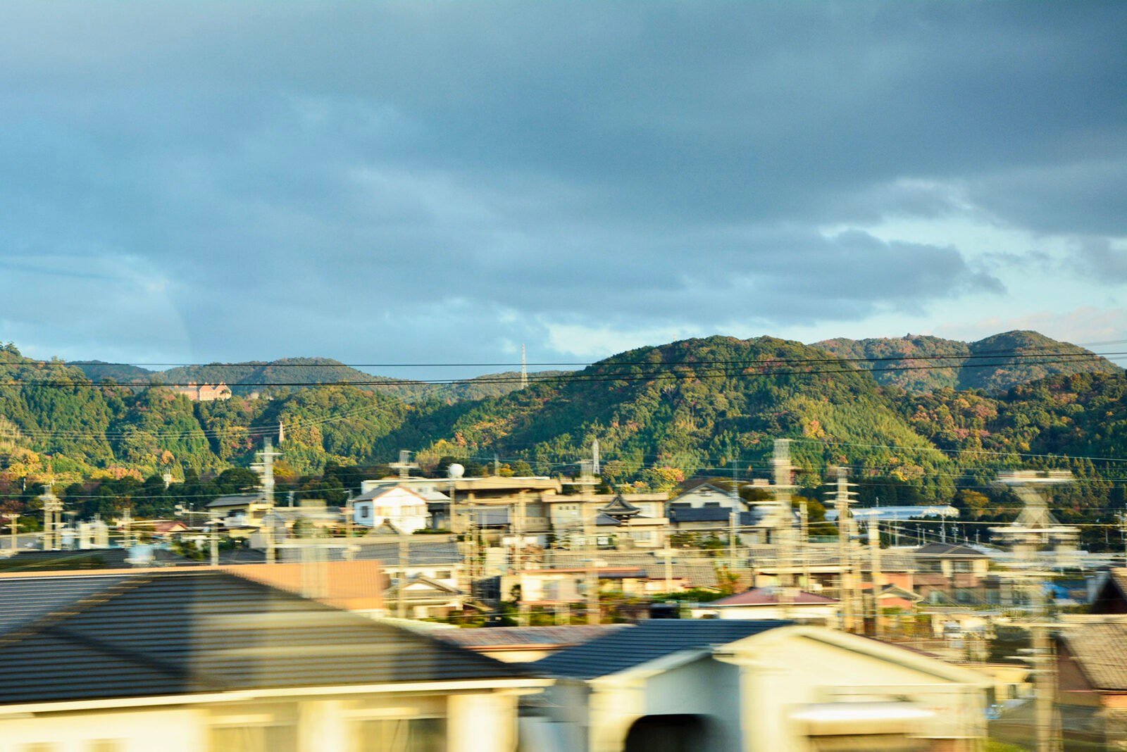 View from train to Tokyo