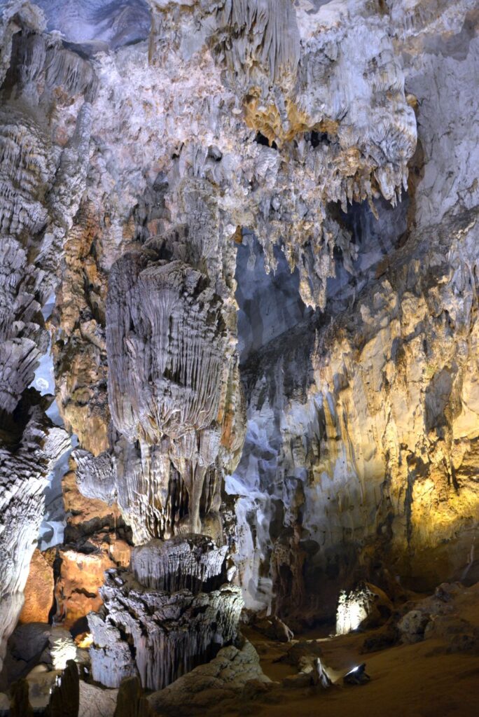 Visiting caves in Phong Nha