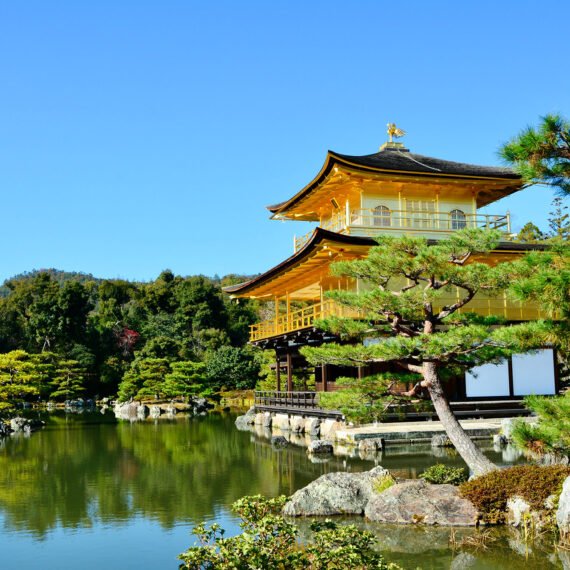 Golden Palace next to lake