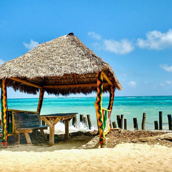 Little hut on a beach