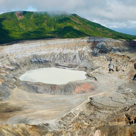 How to get to Poas Volcano in Costa Rica - magnificent crater lake.