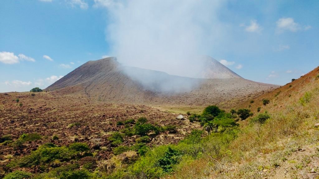 Hiking Telica Volcano - View on a Telica Volcano