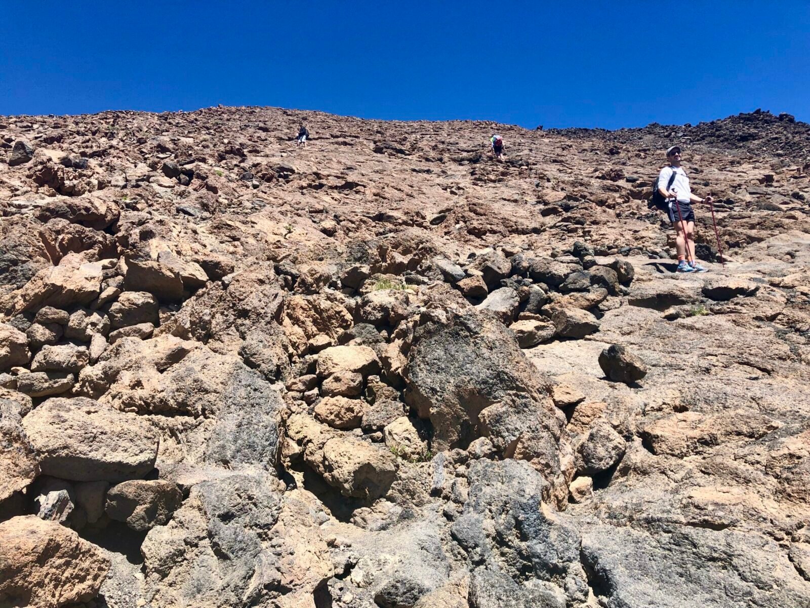 Rocky trail on Teide