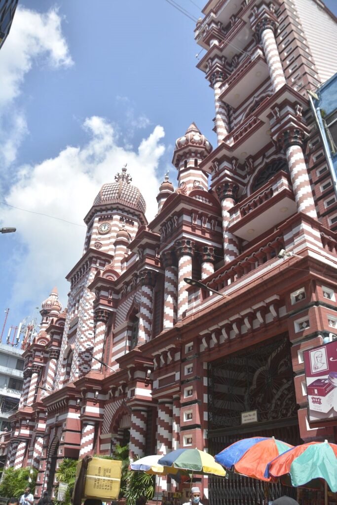 Red Mosque - The most beautiful places to visit in Colombo Sri Lanka.