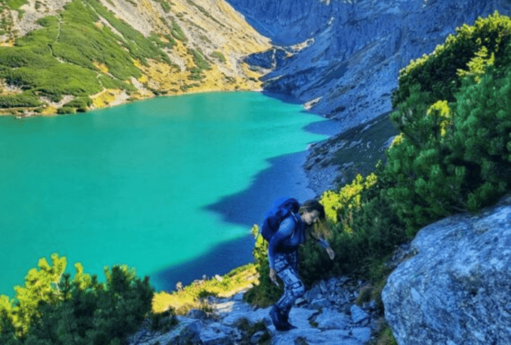Hiking Koscielec in the Tatra Mountains.