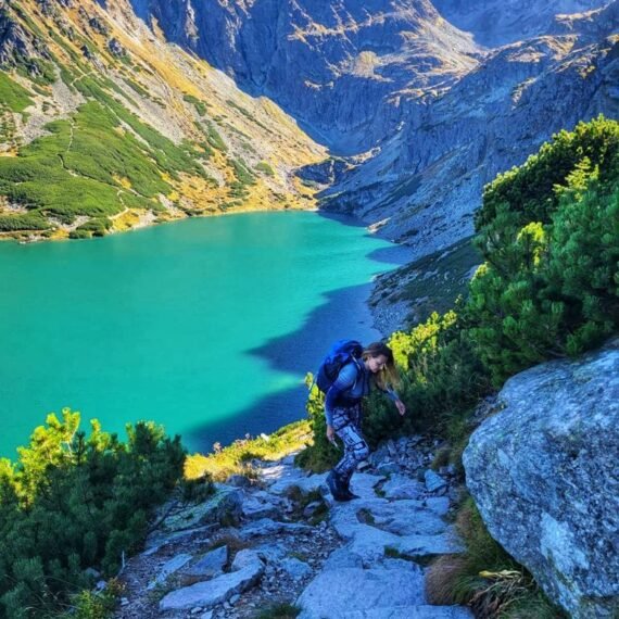 Koscielec Peak - hiking in the Tatra Mountains.
