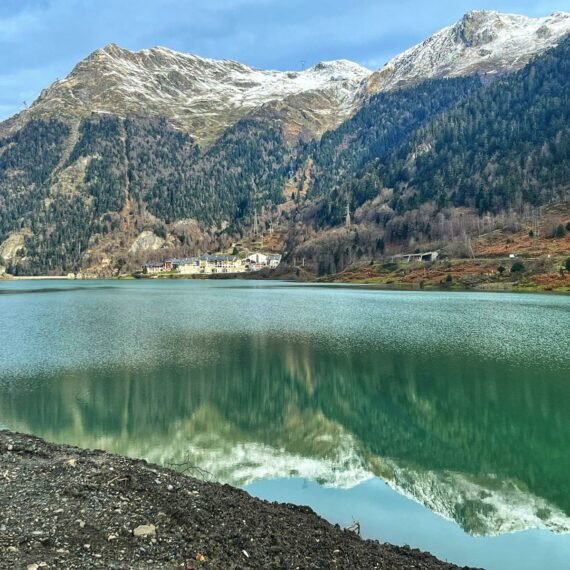 Travel through the most scenic road in the Pyrenees from Spain to France.