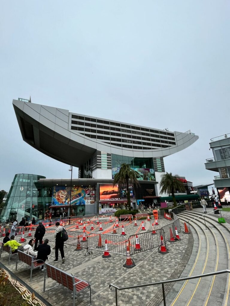 Hiking Victoria Peak in Hong Kong – the iconic peak tram.