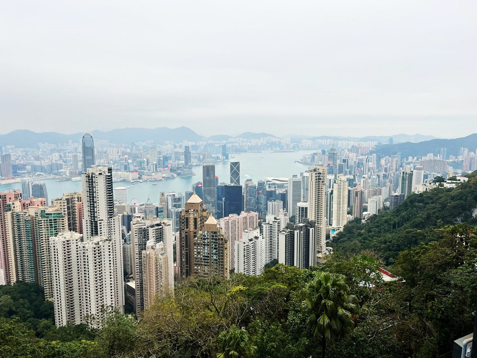 Hiking Victoria Peak in Hong Kong – the iconic peak tram.