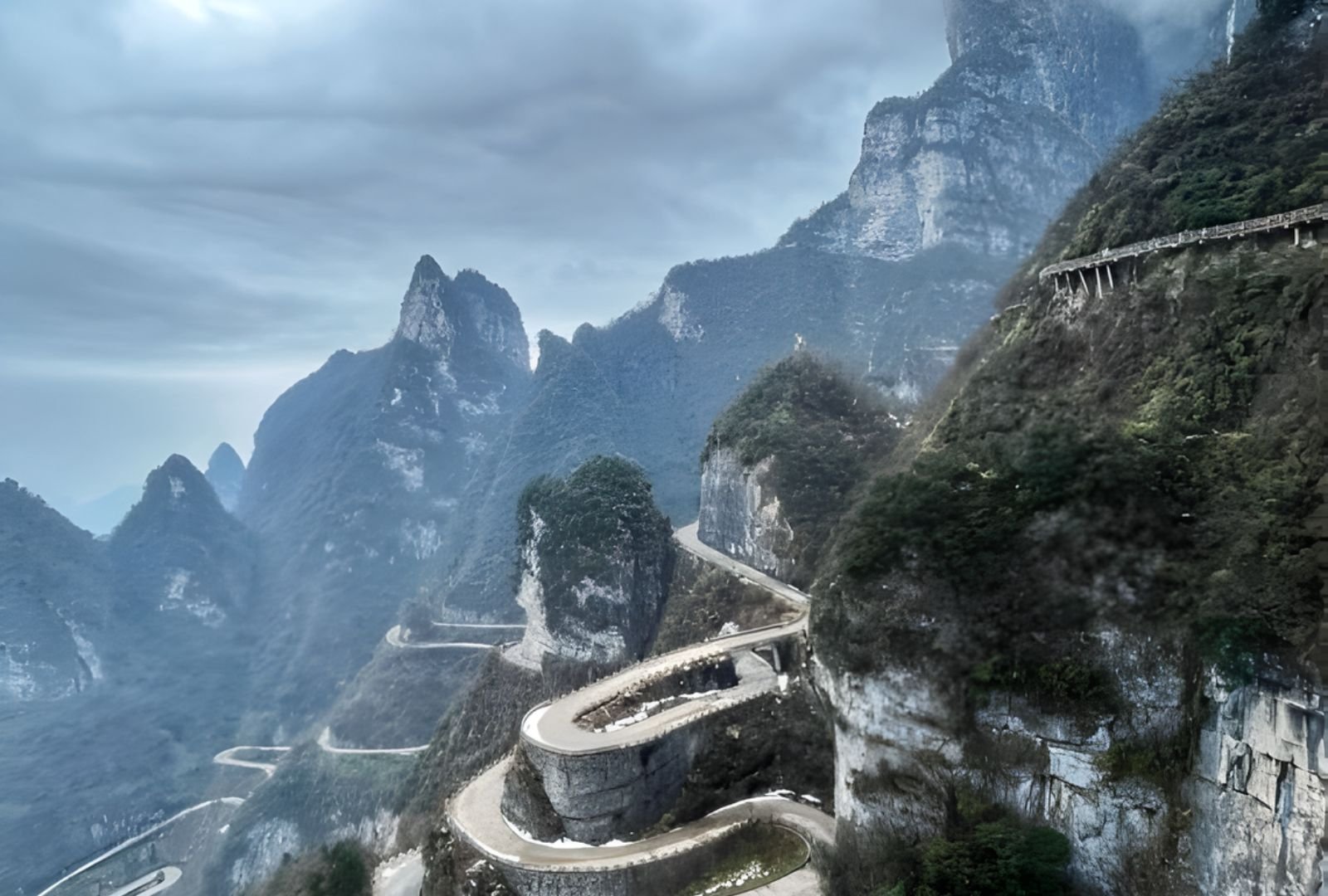 Tianmen Mountain Zhangjiajie China.