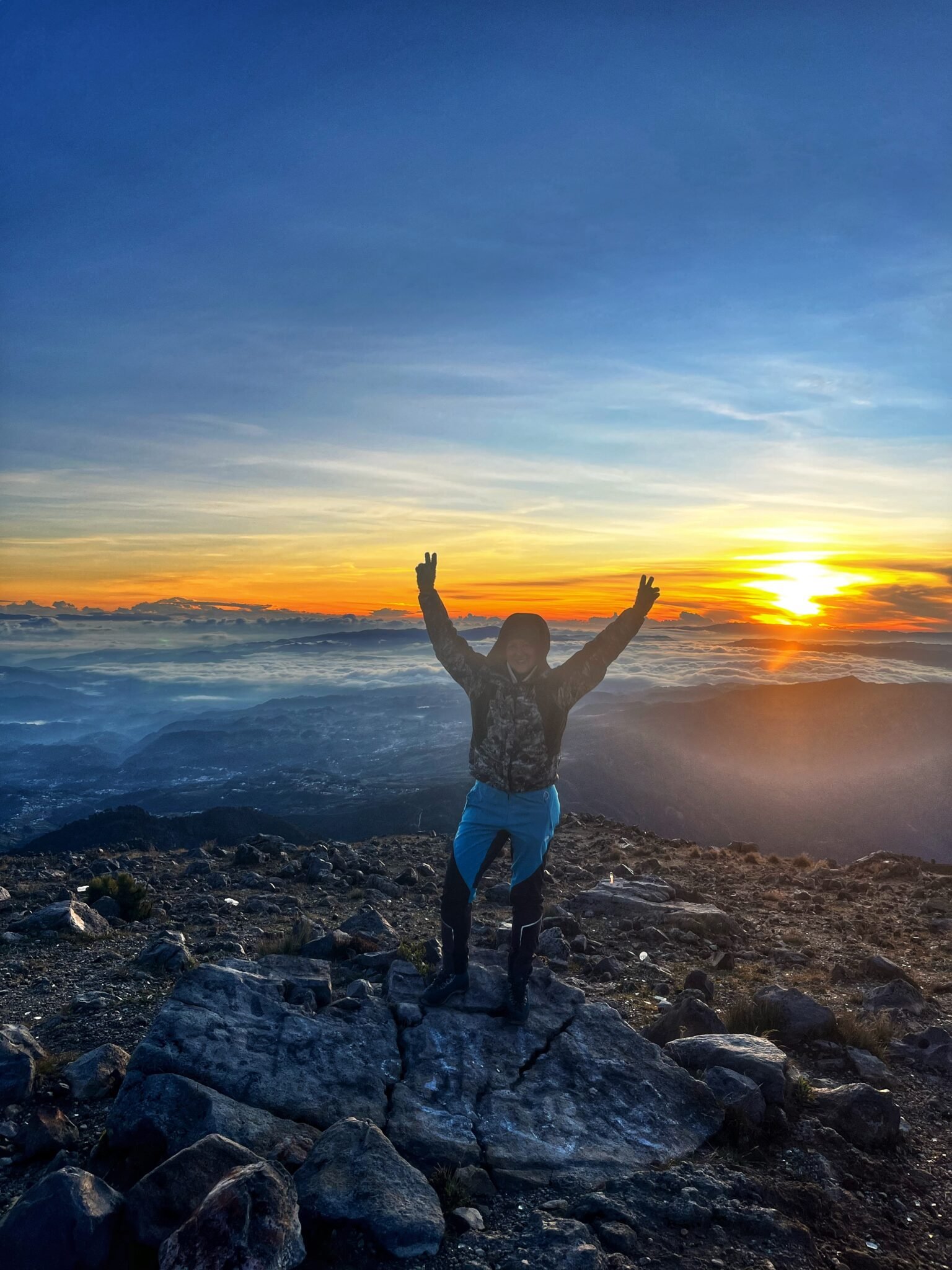 Hiking Tajumulco Volcano – the highest peak of Central America at 4222 meters.