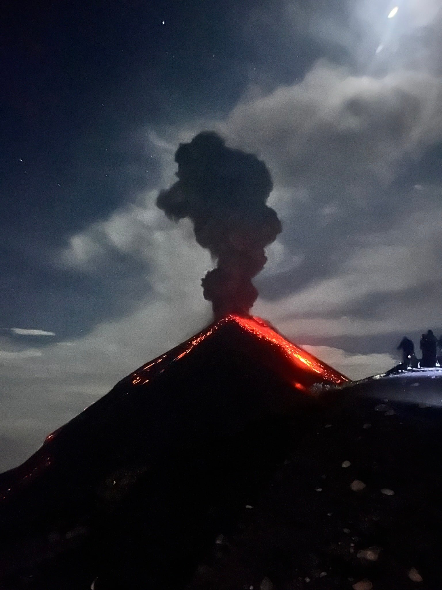 Acatenango Volcano hike difficulty & watching Fuego Volcano eruption.
