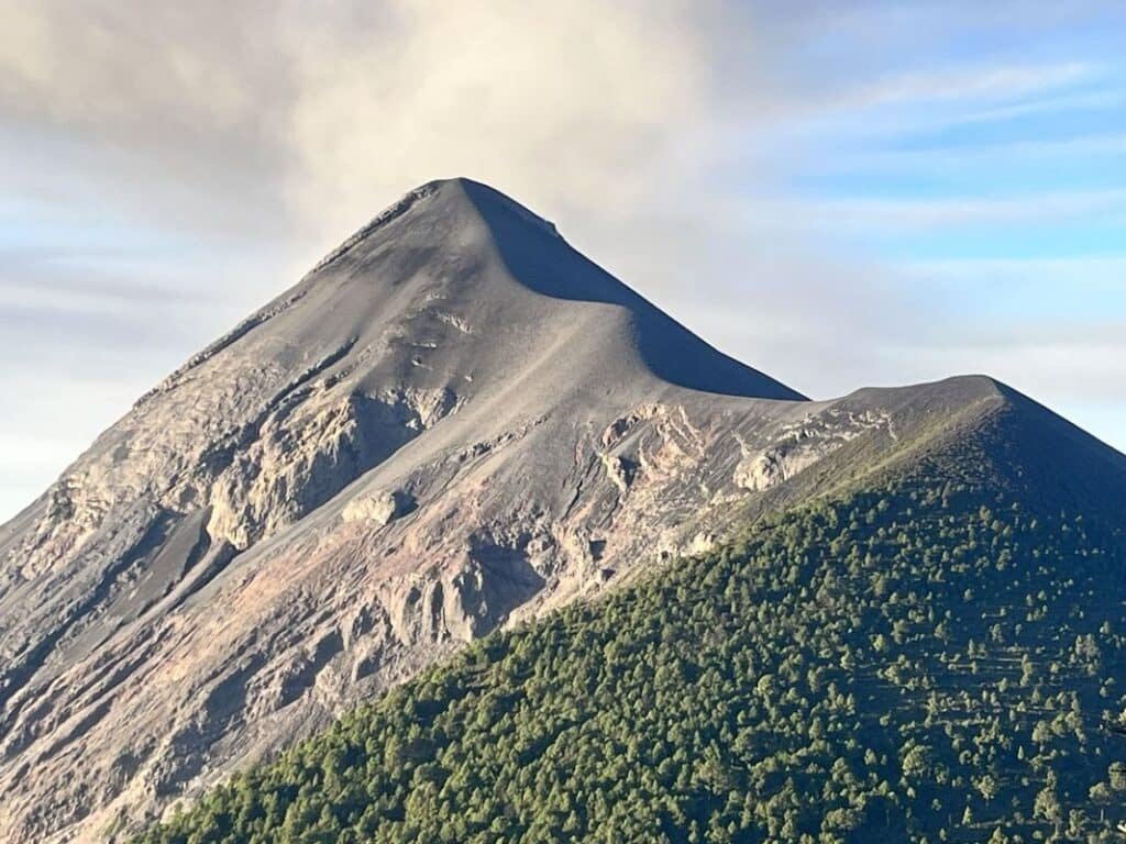 Acatenango Volcano hike difficulty & watching Fuego Volcano eruption.