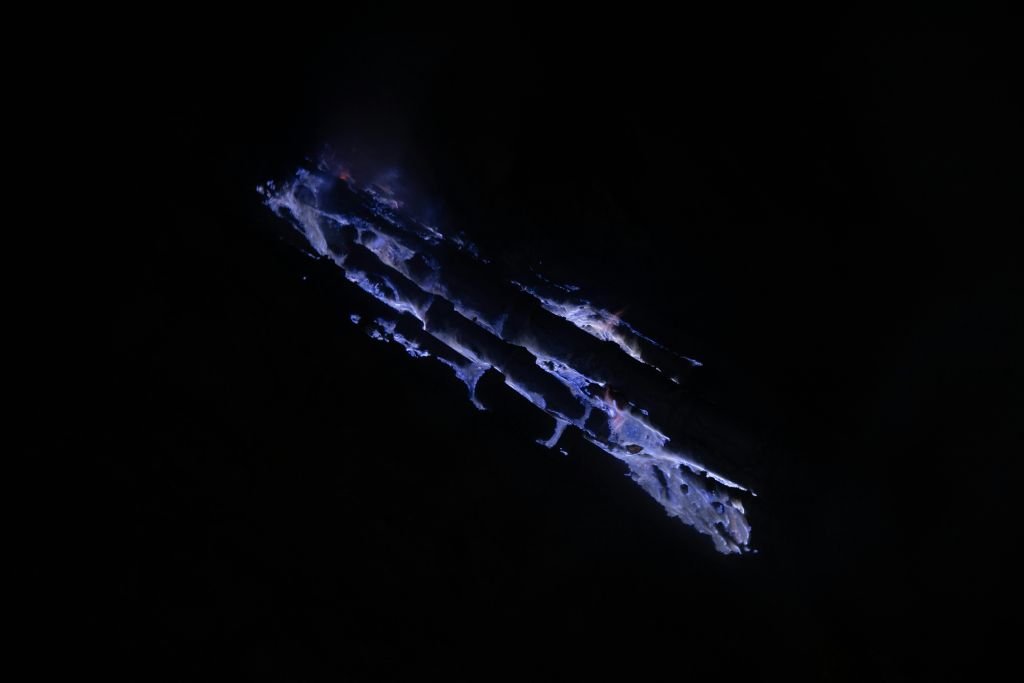 Ijen Crater Blue flames - best hikes in Bali.