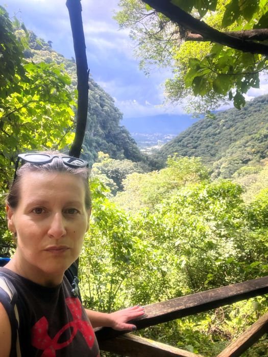 Finca el Pilar Antigua Mountain trail.